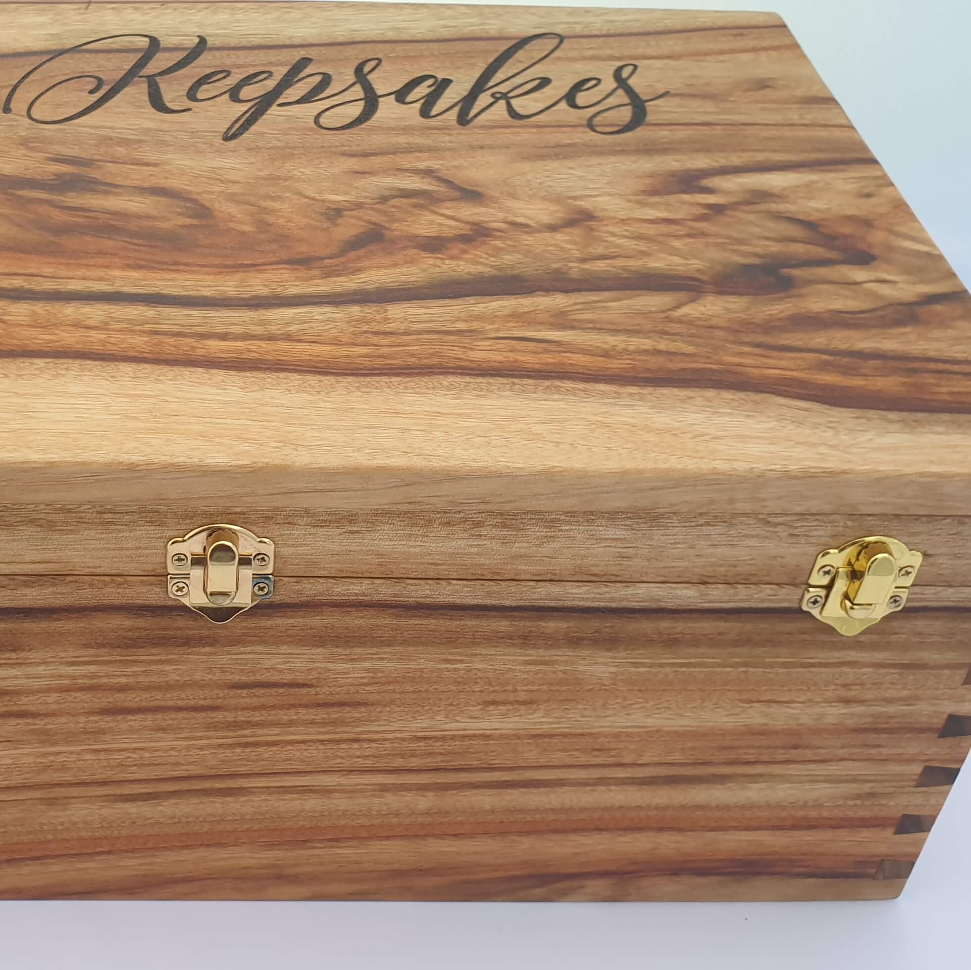Handmade Australian Crafted Timber 'Keepsakes' Kitty Storage Box