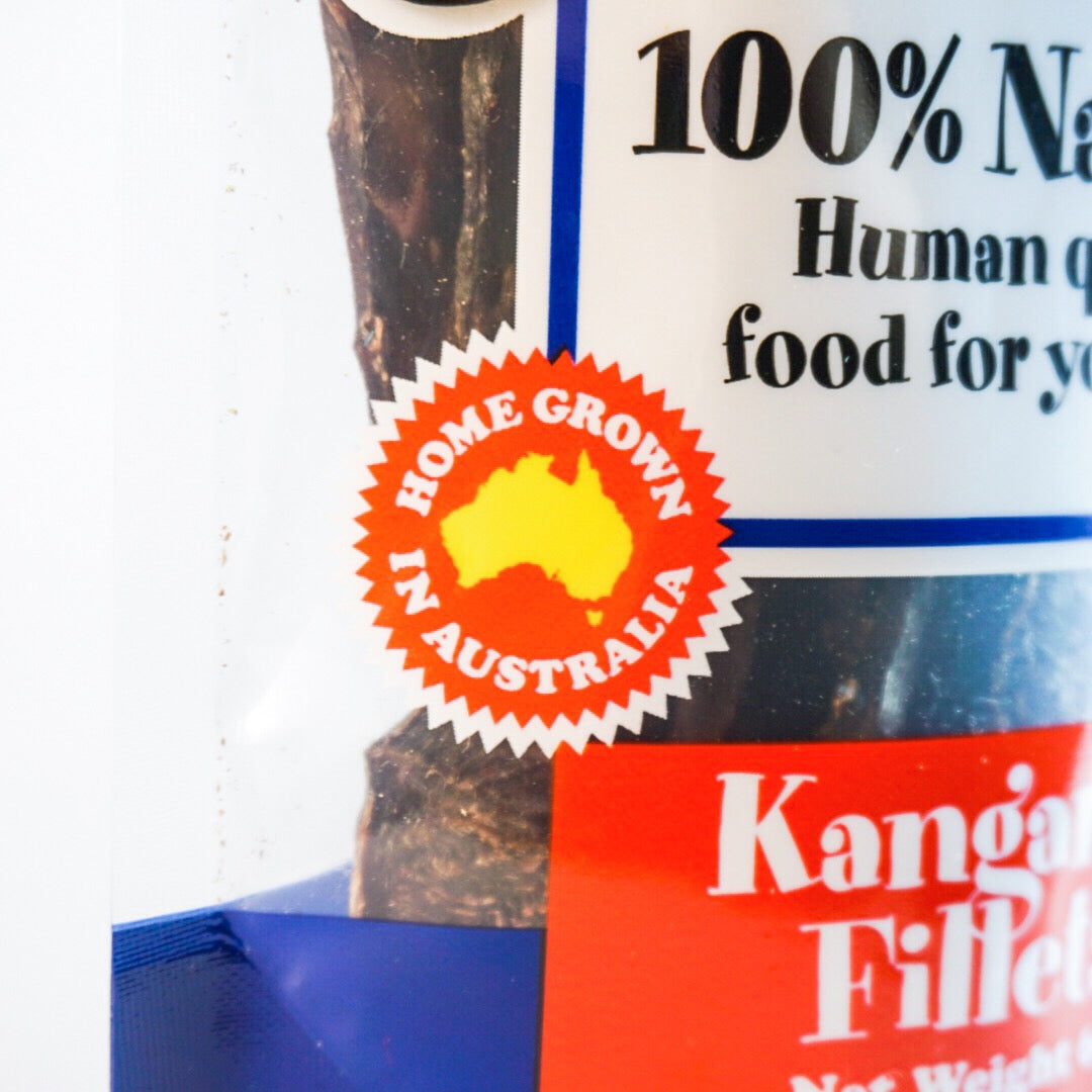 100% Natural AU Human Quality Kangaroo Fillet Treats for Kitty