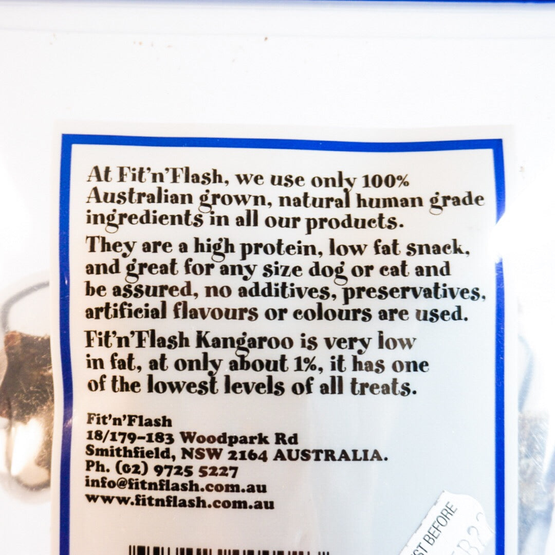 100% Natural AU Human Quality Kangaroo Fillet Treats for Kitty