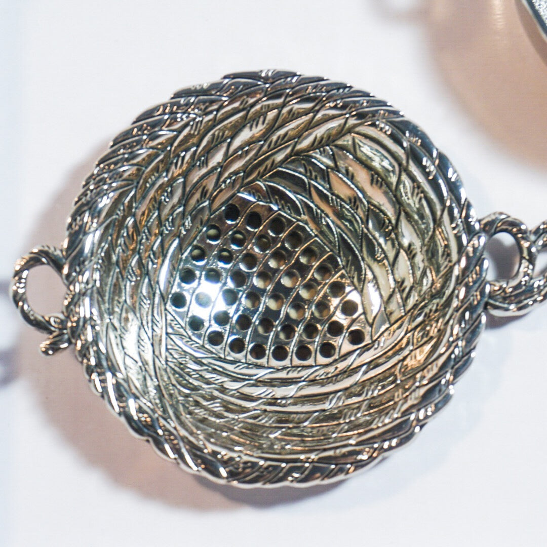 Silver Kitty Cat Tea Strainer