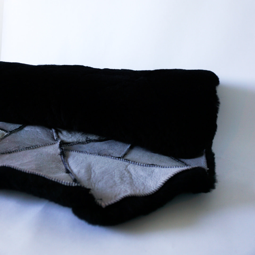 Pure Australian Sheepskin Wool Kitty Bedding Plush Fleece for Small Pet.